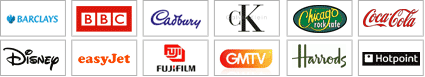 Logos of modelling clients