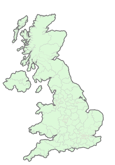 Map of the UK showing local modelling areas.